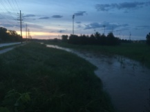 the little "creek" by our house...we got "a little rain" the past few days!