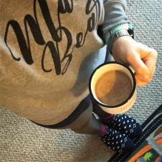 My awesome new Mama Bear sweatshirt and Blessed mug :) Thanks Morgan!!